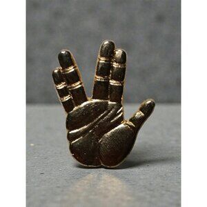 Star Trek VI Promo Lapel Pin Paramount Spock Vulcan Live Long & Prosper 1.5"